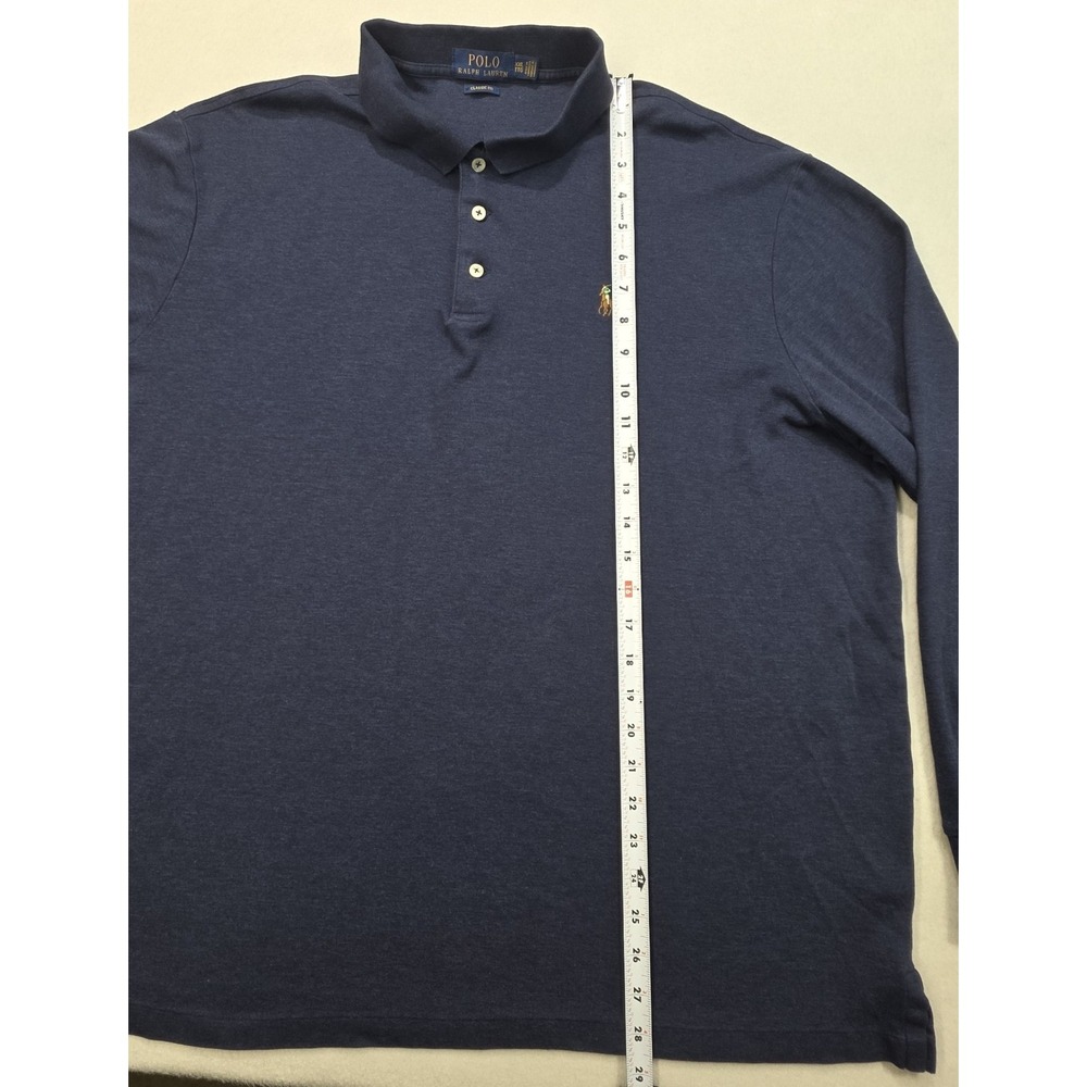 Polo Ralph Lauren Long Sleeve Polo Shirt L Mens 2XL LIMITED USE Classic Fit Soft - Picture 5 of 9